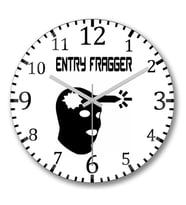 Entry Fragger Duvar Saati Bombeli Gercek Cam