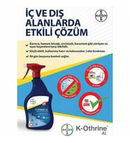 Bayer K-Othrine Al Genel Haşere İlacı Böcek İlacı Sivrisinek İlacı Hazır 1000 Ml