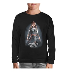 Assassins Creed Unity - Elise Siyah Çocuk Sweatshirt