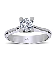 Lova H Renk 0,61 Karat Pırlanta Tektaş Yüzük - 1040011