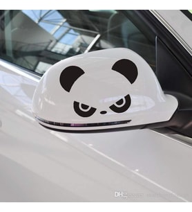 Araba Ayna Sticker Yapıştırma Öfkeli Panda sağ sol gönderim