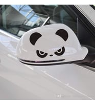 Araba Ayna Sticker Yapıştırma Öfkeli Panda sağ sol gönderim