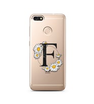 Papatya Harf Tasarım Süper Şeffaf Silikon Telefon Kılıfı Huawei P9 Lite (2017) M