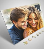 Kişiye Özel Fotoğraf İsim Baskılı Premium A3 Puzzle