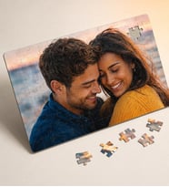 Kişiye Özel Fotoğraf İsim Baskılı Premium A3 Puzzle