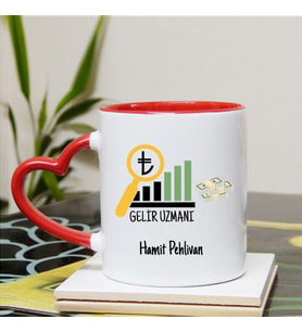 Gelir Uzmanı Kupa Bardağı Kalpli