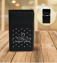 BK Gift Kişiye Özel İsimli Siyah Metal Sigara Tabakası - 4