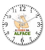 O Poder da Alface  Duvar Saati Bombeli Gercek Cam
