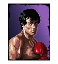 Ahşap Tablo boks, rocky bilbao, Mdf Tablo,Eskitme  Ev,cafe,ofis dekor
