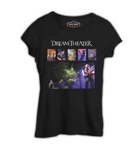 Dream Theater - Konser Siyah Kadın Tshirt