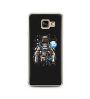 Uzay Astronot Tasarım Süper Şeffaf Silikon Telefon Kılıfı Samsung A3 (2017)