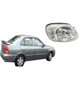 HYUNDAİ ACCENT ADMİRE ŞEFFAF SAĞ ÖN FAR 2004--2005
