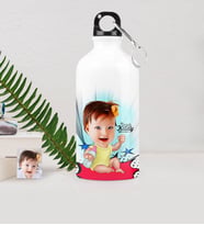 BK Gift Kişiye Özel Kız Bebek Karikatürlü Metal Suluk 500 Ml 1