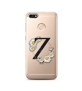 Papatya Harf Tasarım Süper Şeffaf Silikon Telefon Kılıfı Huawei P9 Lite (2017) M