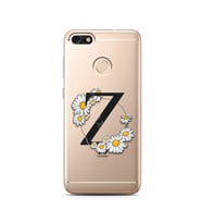 Papatya Harf Tasarım Süper Şeffaf Silikon Telefon Kılıfı Huawei P9 Lite (2017) M
