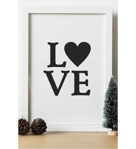 Love Ahşap 24x33 cm Tasarım Çerçeve