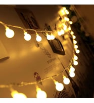 4 metre Pilli Led Işıklı Ampul Toplar Dekoratif Lamba Ev Aydınlatma