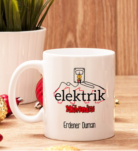 Elektrik Mühendisine Hediye Beyaz Kupa Bardak