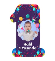 1 Yaşında 6X9 Ahşap Magnet