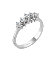 Sirius G Renk 0,34 Karat Pırlanta 5 Taş Yüzük 0717R0141