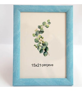 Dekoratif 15x21 Mavi Çerçeve