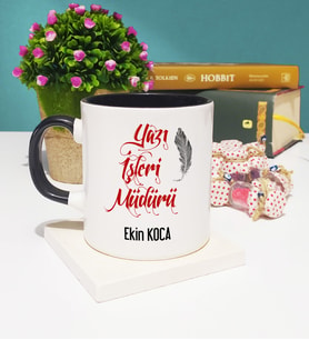 Yazı İşleri Müdürü Kupa Bardak Siyah