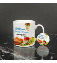 Beslenme ve Diyetetik Uzmanına Hediye Kupa Bardak ve Anahtarlık Set