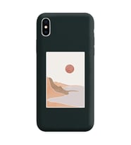 Siyah Lansman Telefon Kılıfı Iphone XS