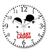 The Last Laugh Duvar Saati Bombeli Gercek Cam