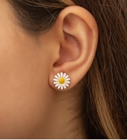 Papatya Silver Papatya Küpe Rose Altın Kaplama 925 Ayar Gümüş Küpe