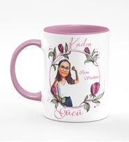 BK Gift Kişiye Özel 8 Mart Dünya Kadınlar Günü Karikatür Pembe Kupa Bardak  61