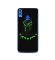 Black Panter Tasarım Süper Şeffaf Silikon Telefon Kılıfı Huawei Honor 8X 