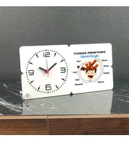 Türkçe Öğretmeni Ahşap Masa Saati 002