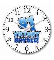 Fortnite Victory Royale Duvar Saati Bombeli Gercek Cam
