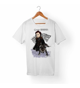 Game Of Thrones Beyaz Tişört