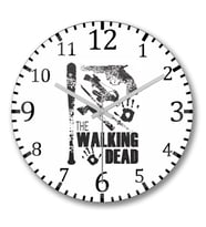 The Walkıng Dead Duvar Saati Bombeli Gercek Cam