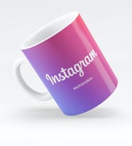 BK Gift Kişiye Özel Instagram Beyaz Kupa Bardak  1