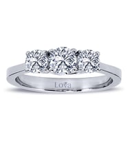 Lova 0,85 Karat Pırlanta Tria Yüzük - 1010079