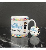 Sınıf Öğretmeni Kupa Bardak ve Anahtarlık Set 003