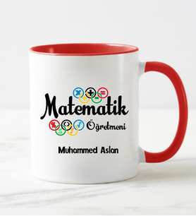 Matematik Öğretmeni  Kupa Bardağı (Kırmızı)