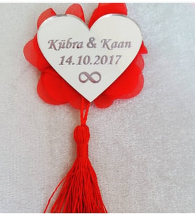 Kişiye Özel Pleksi Magnet Hatıra (Altın)