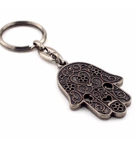 FATMA ANA ELİ ANTRASİT METAL ANAHTARLIK KC613
