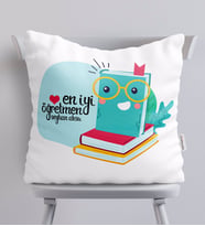 BK Gift Kişiye Özel En İyi Öğretmen Beyaz Yastık-9