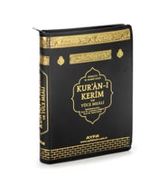 Kabeli Çanta Boy Fermuarlı Mealli Kuranı Kerim