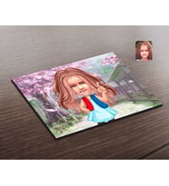 BK Gift Kişiye Özel Kız Çocuk Karikatürlü Ahşap Puzzle-17