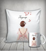 Kişiye Özel Prenses Kız Karakter Yastık & Kupa