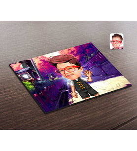 BK Gift Kişiye Özel Erkek Çocuk Karikatürlü Ahşap Puzzle-2