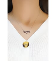 Kalp Model Hayalet Gümüş Kolye