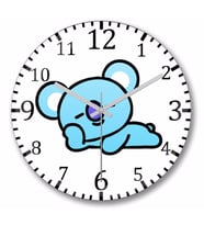 Bts Bt21 Koya  Duvar Saati Bombeli Gercek Cam