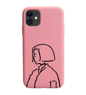 Iphone 11 Çizgi Tasarımlı Pudra Lansman Telefon Kılıfı